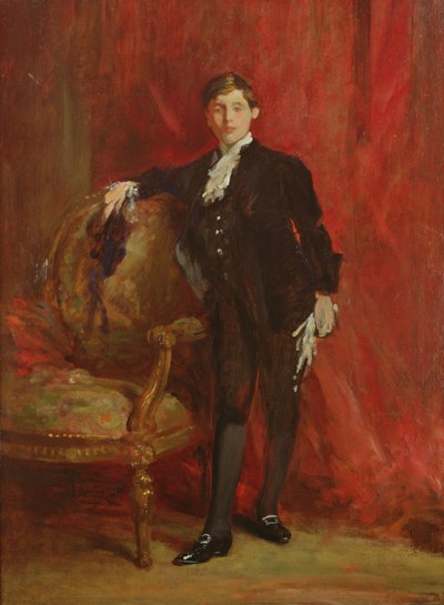 Lord Michelham dressed as a Pageboy, for the Coronation of George V by Samuel Luke Fildes
